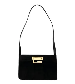 Gucci Black Suede Shoulder Bag