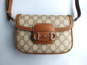 Gucci Brown Horsebit 1955 Soft Mini Shoulder Bag