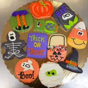Halloween Decorated Cookie Tray