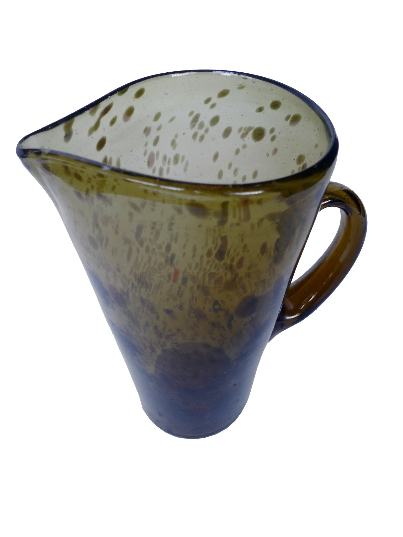 Handblown Green Glass Pitcher