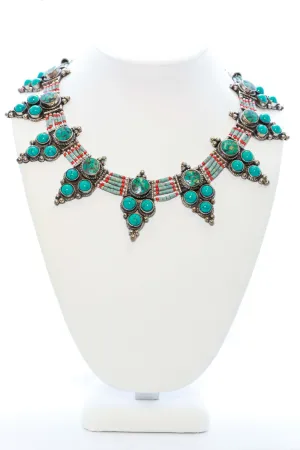 Handmade Turquoise Statement Necklace