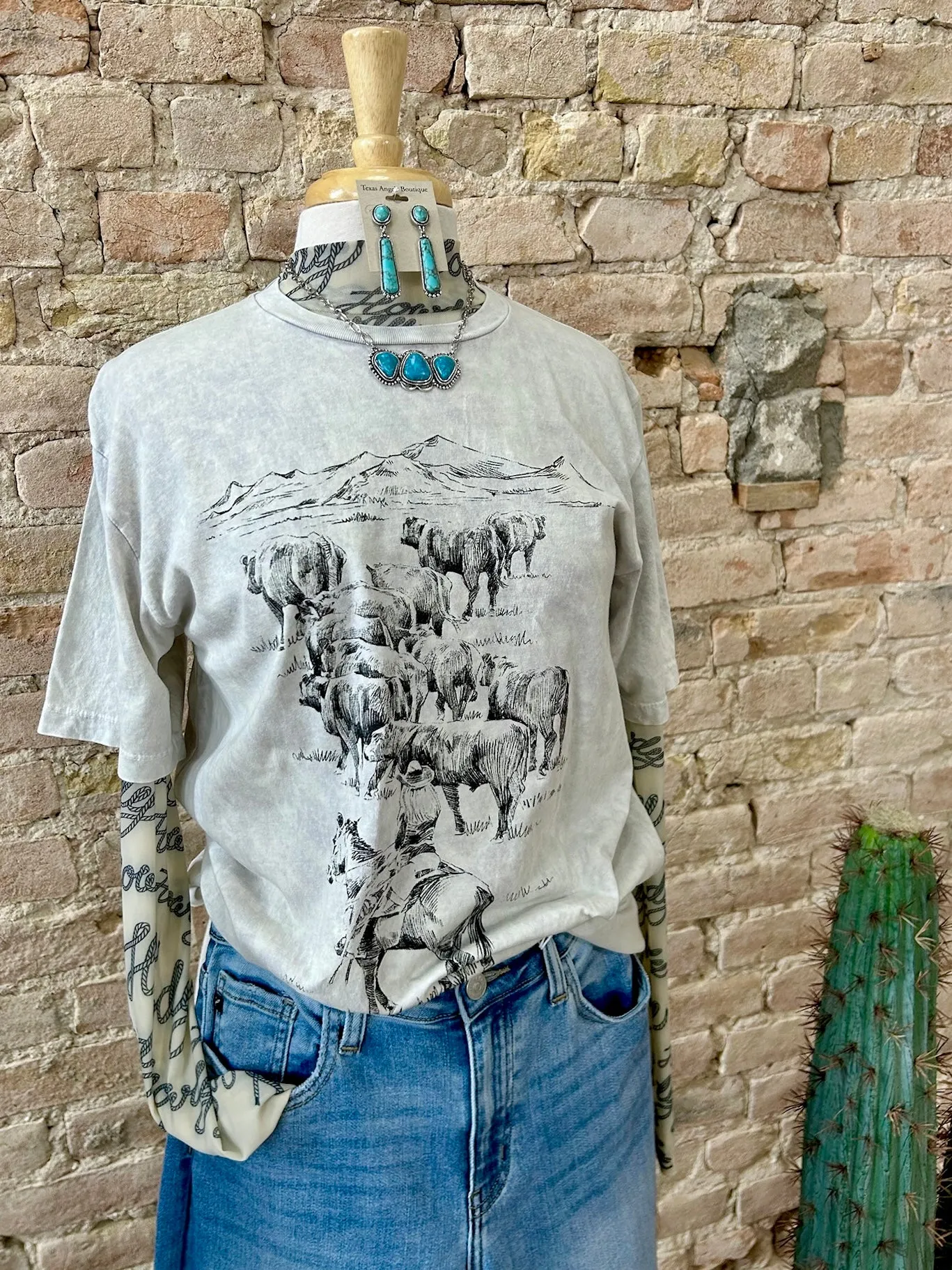 Hard Working Cowgirl Graphic Tee