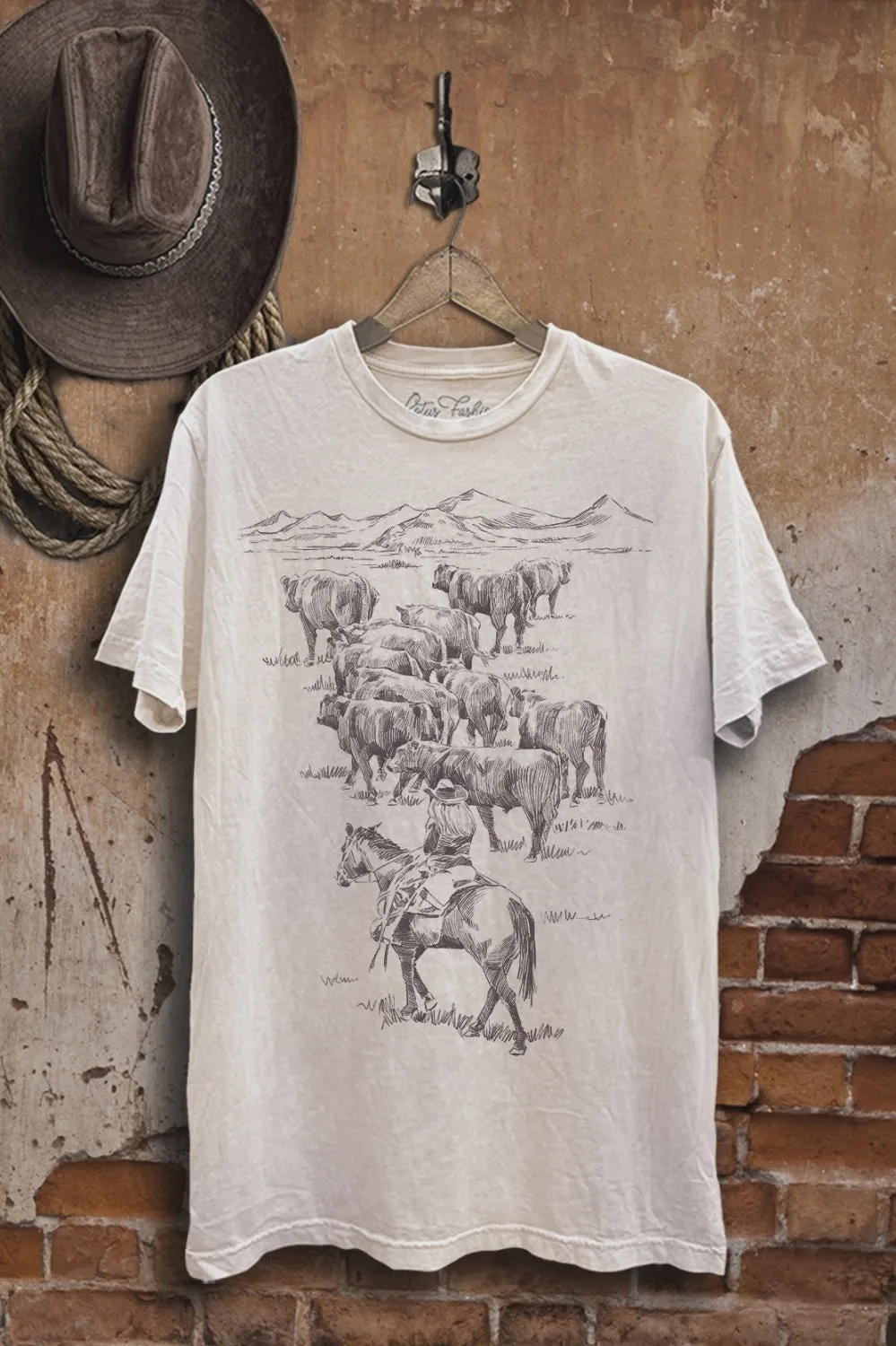 Hard Working Cowgirl Graphic Tee