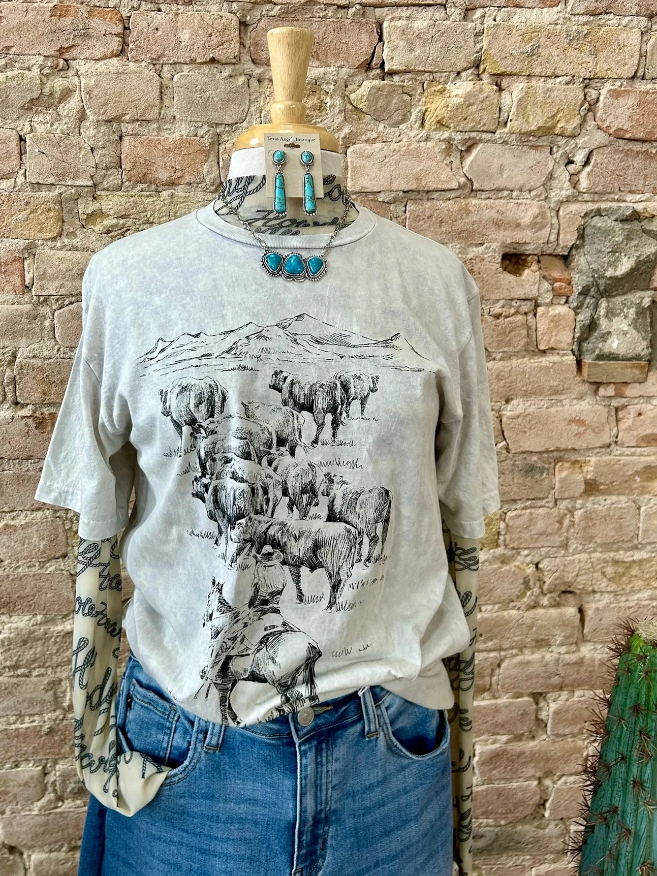 Hard Working Cowgirl Graphic Tee