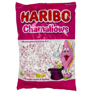 Haribo Chamallows Pink & White Mini Marshmallows 1kg Bulk Bag
