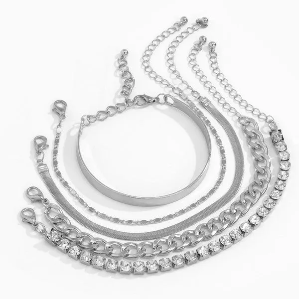 HARPER GRACE STACKING CHAIN BRACELET SET