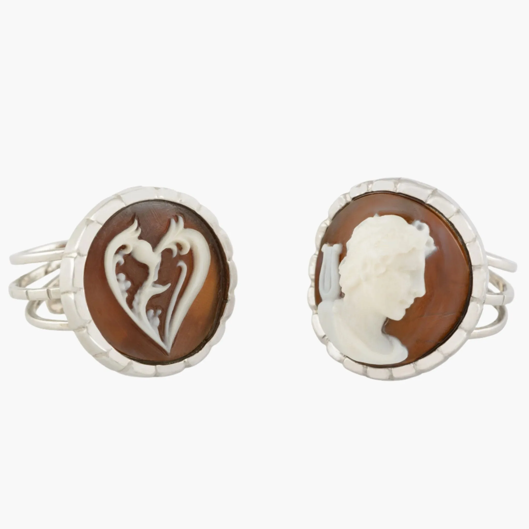 Heart Cameo Statement Ring