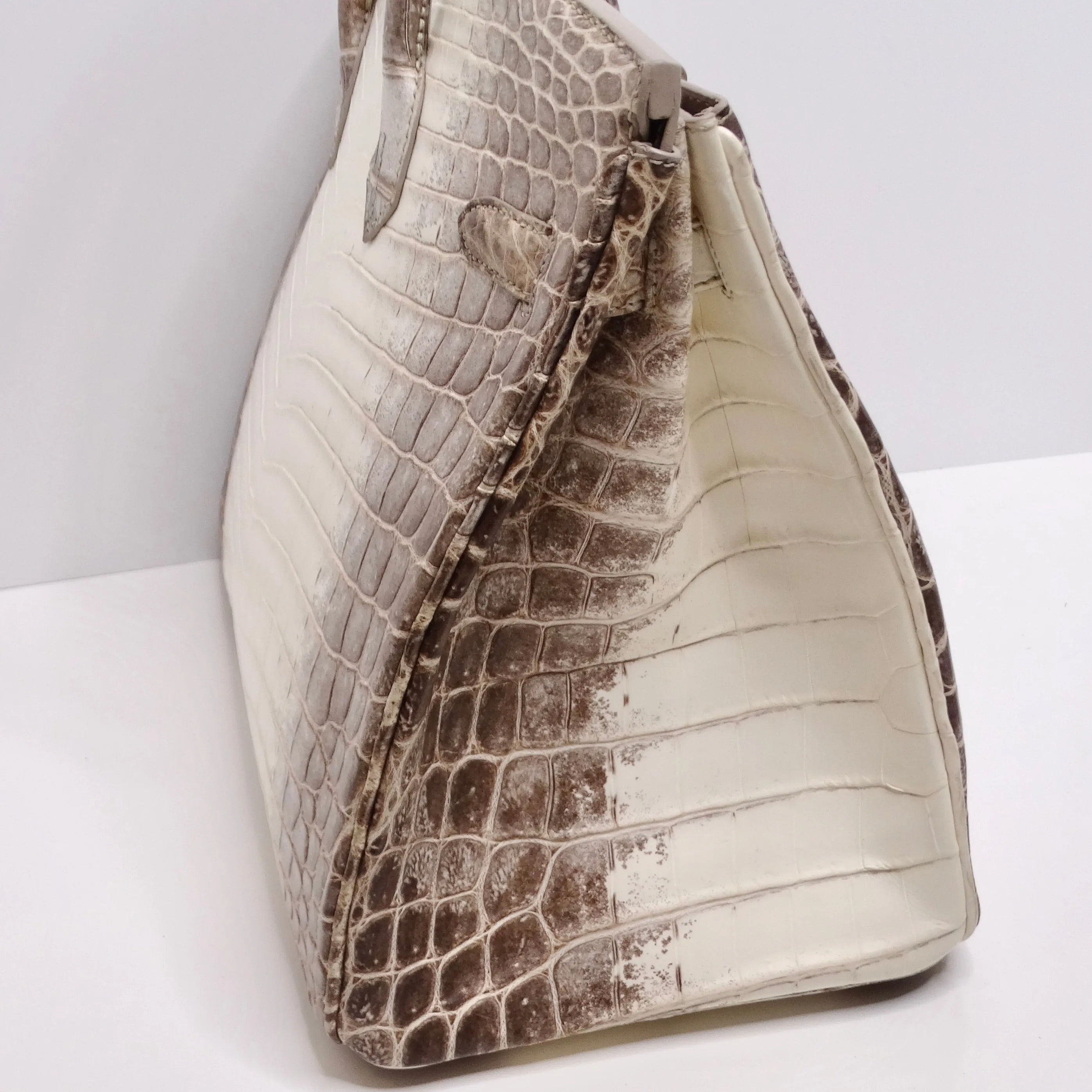 Hermes Birkin 35cm Himalayan Niloticus Crocodile Matte Palladium Hardware