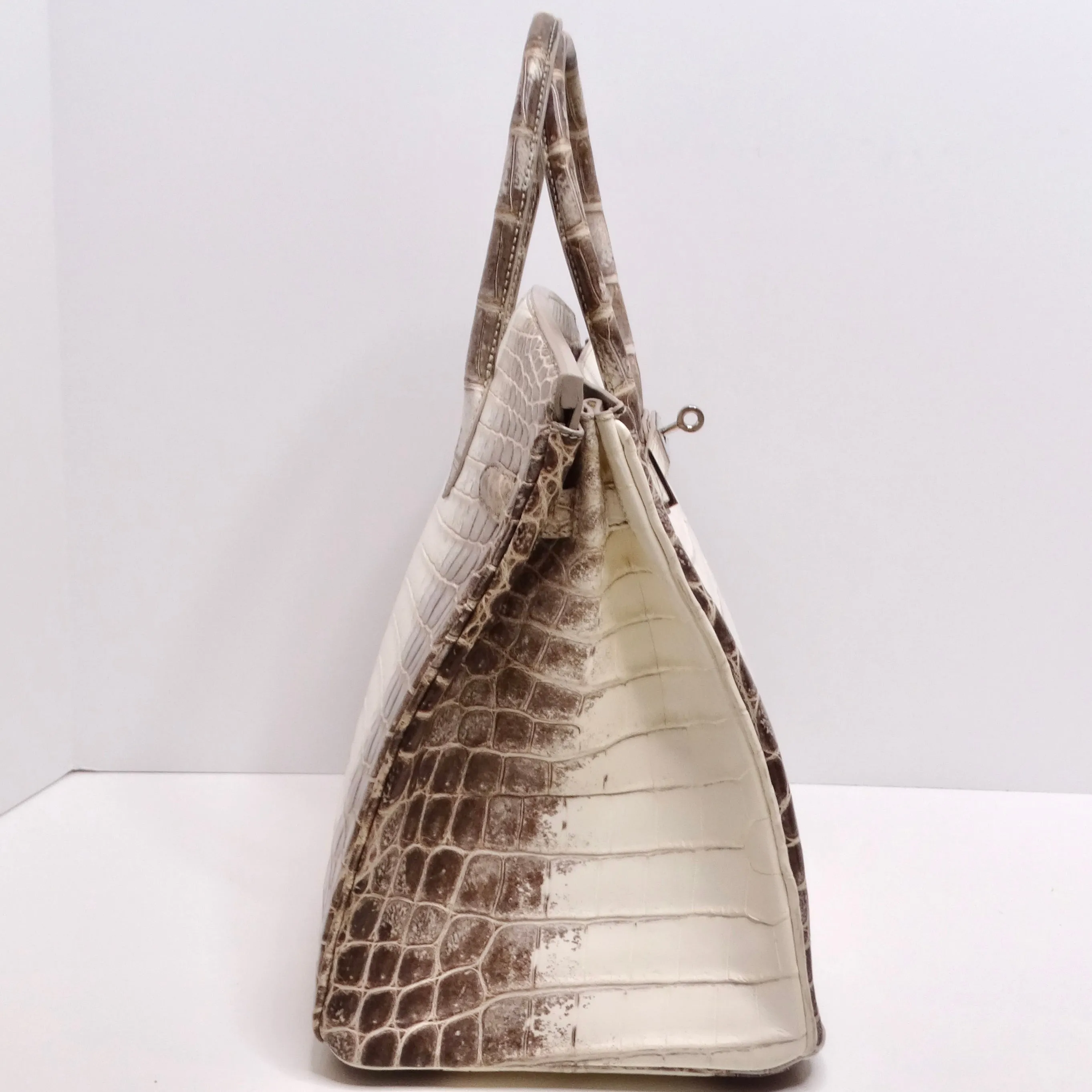 Hermes Birkin 35cm Himalayan Niloticus Crocodile Matte Palladium Hardware