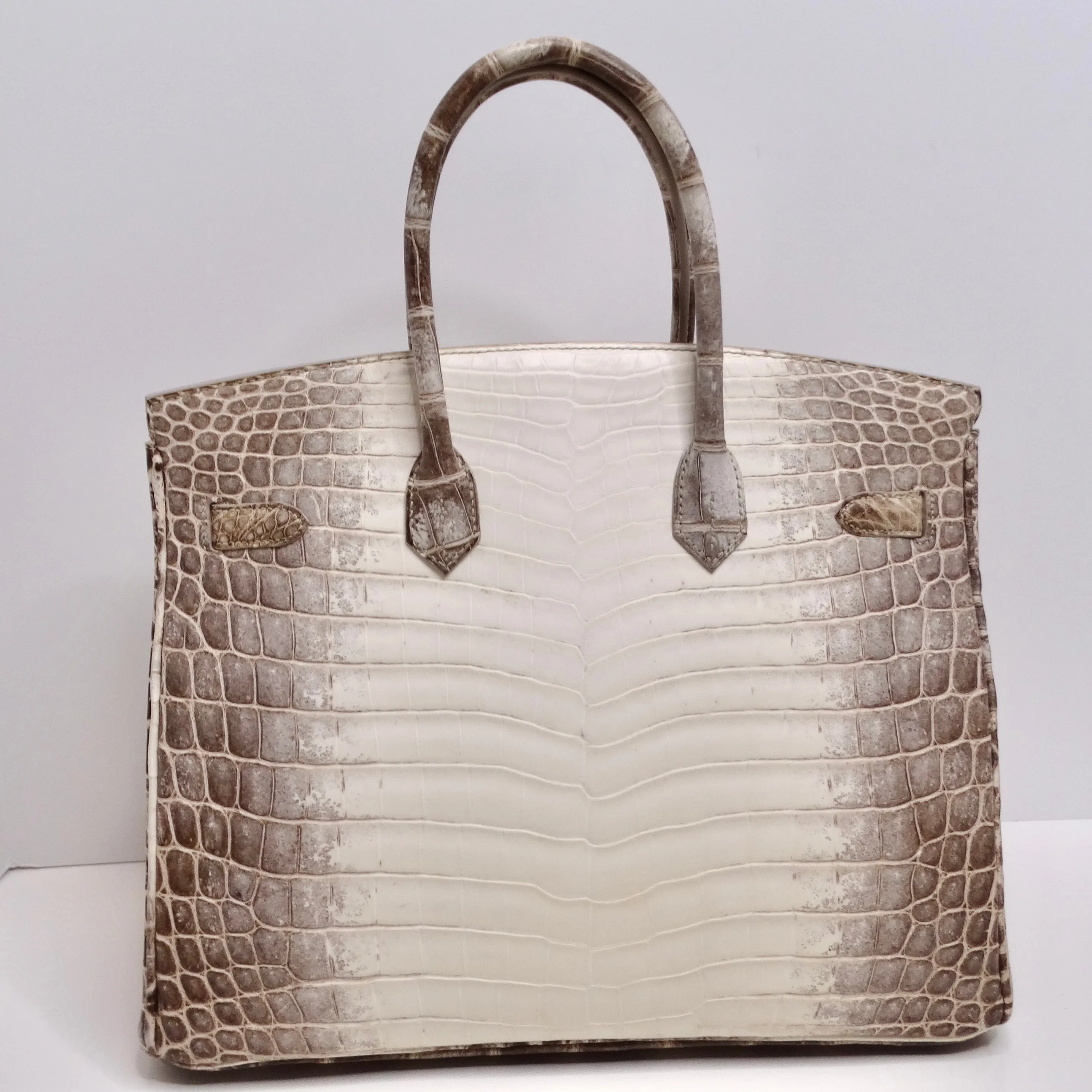 Hermes Birkin 35cm Himalayan Niloticus Crocodile Matte Palladium Hardware