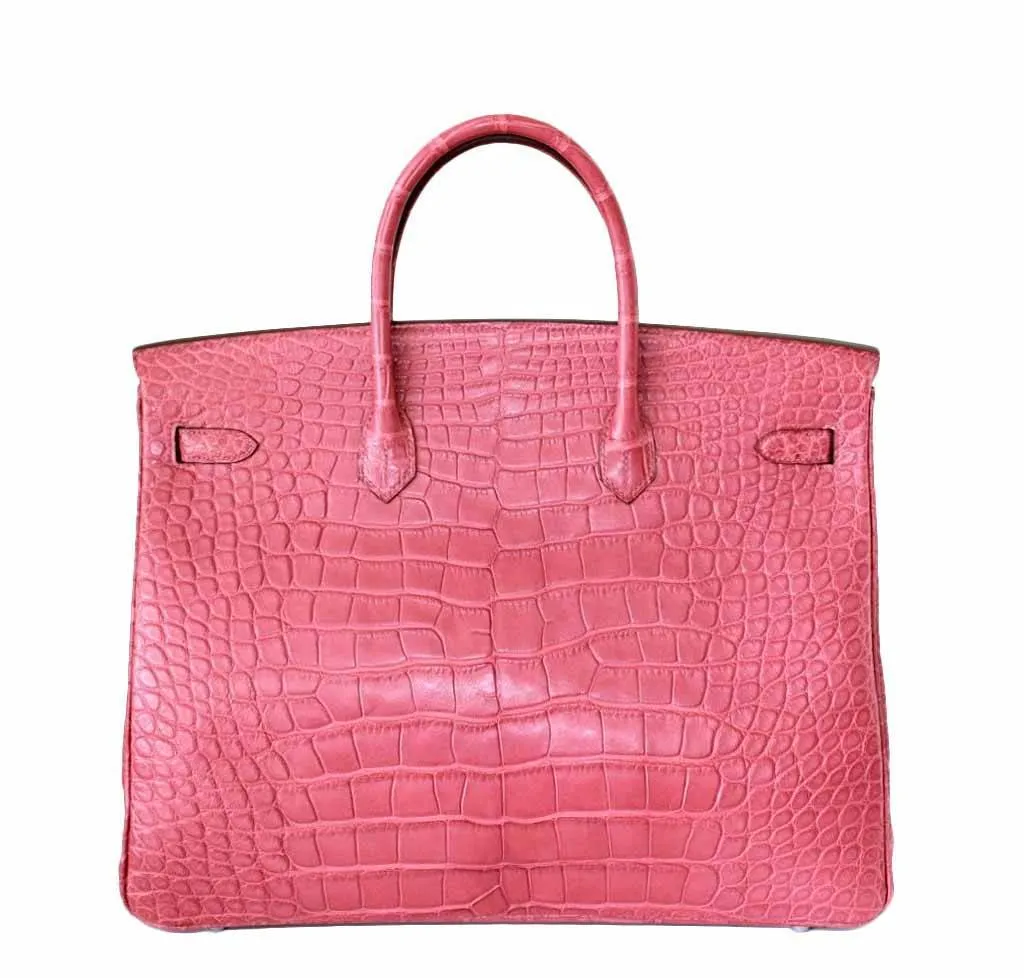 Hermès Birkin 40 Boise de Rose Alligator Bag