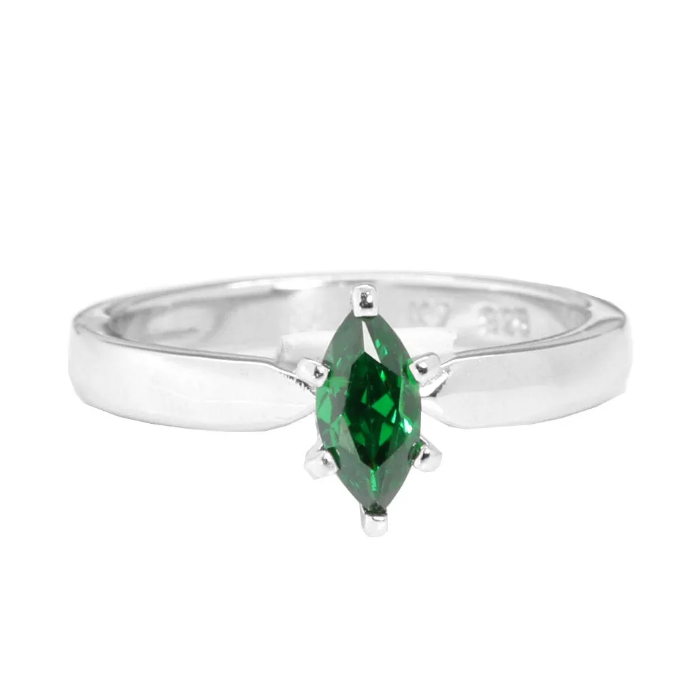 His and Hers Green Camo Ring Set Marquis Engagement Ring