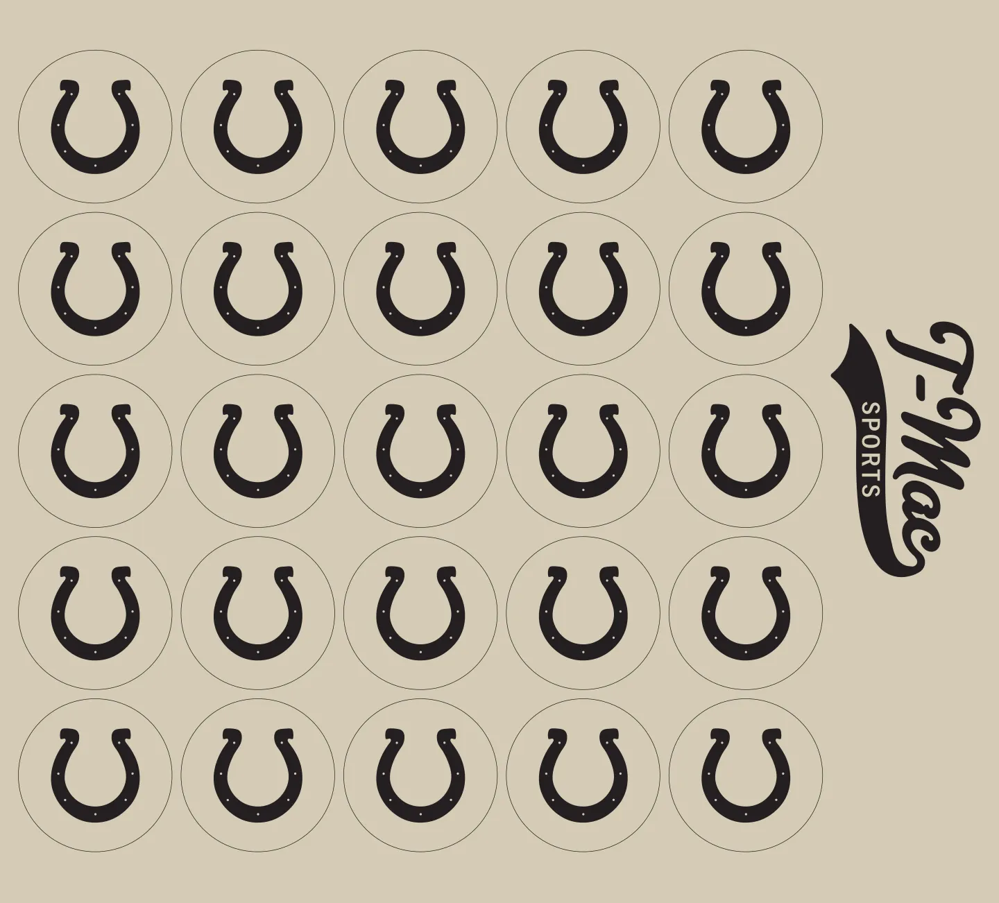 Horseshoe Mini Award Decals