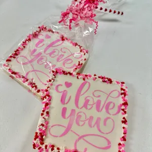 'I love you' Creative Cookie