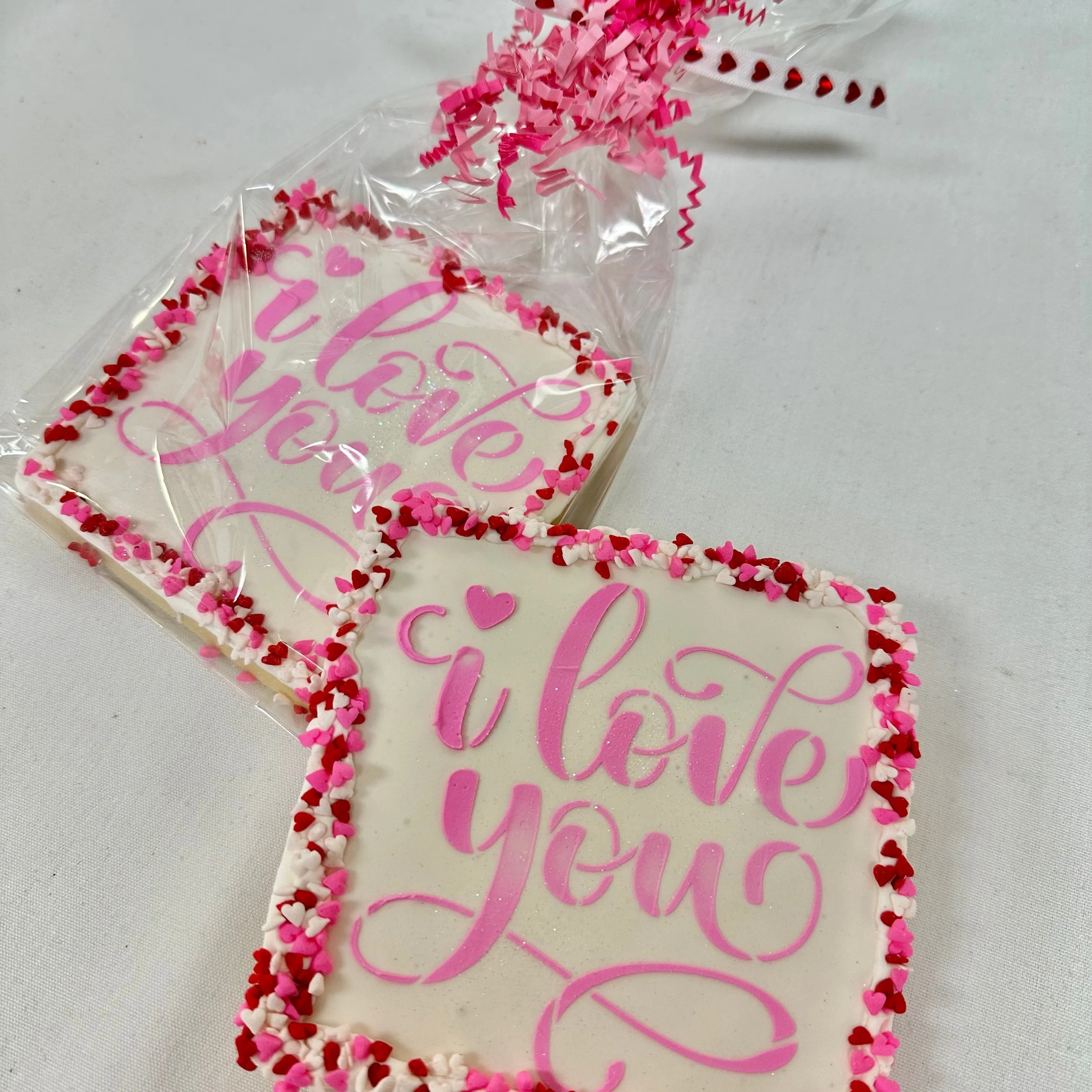 'I love you' Creative Cookie