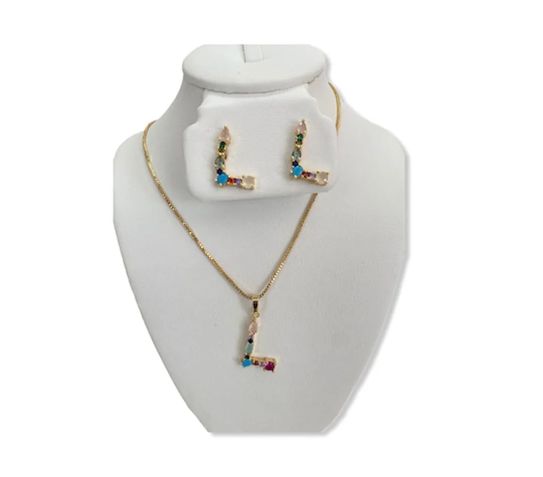 INITIAL NECKLACE SET