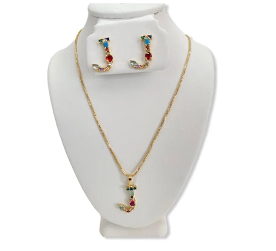 INITIAL NECKLACE SET