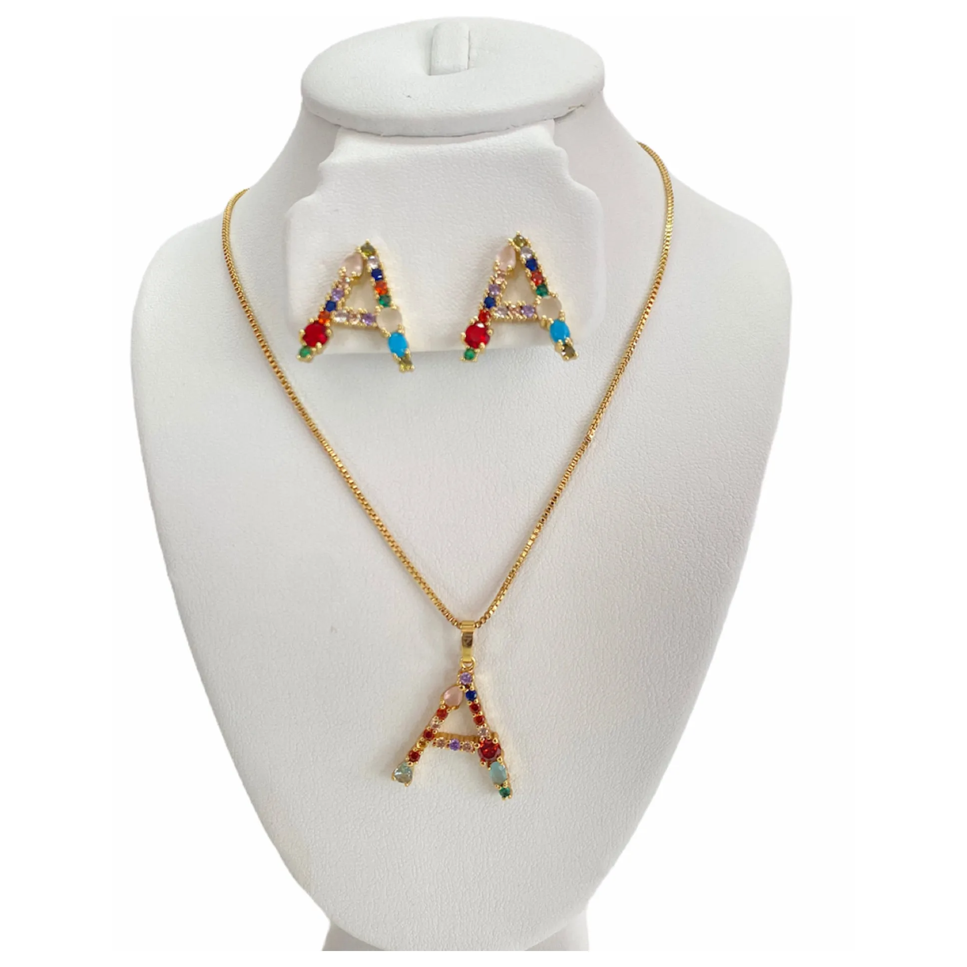 INITIAL NECKLACE SET