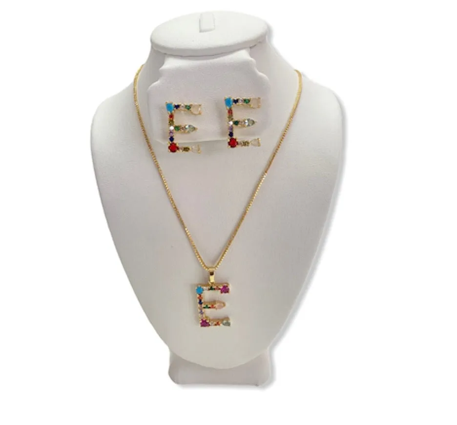 INITIAL NECKLACE SET