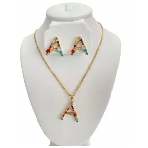 INITIAL NECKLACE SET