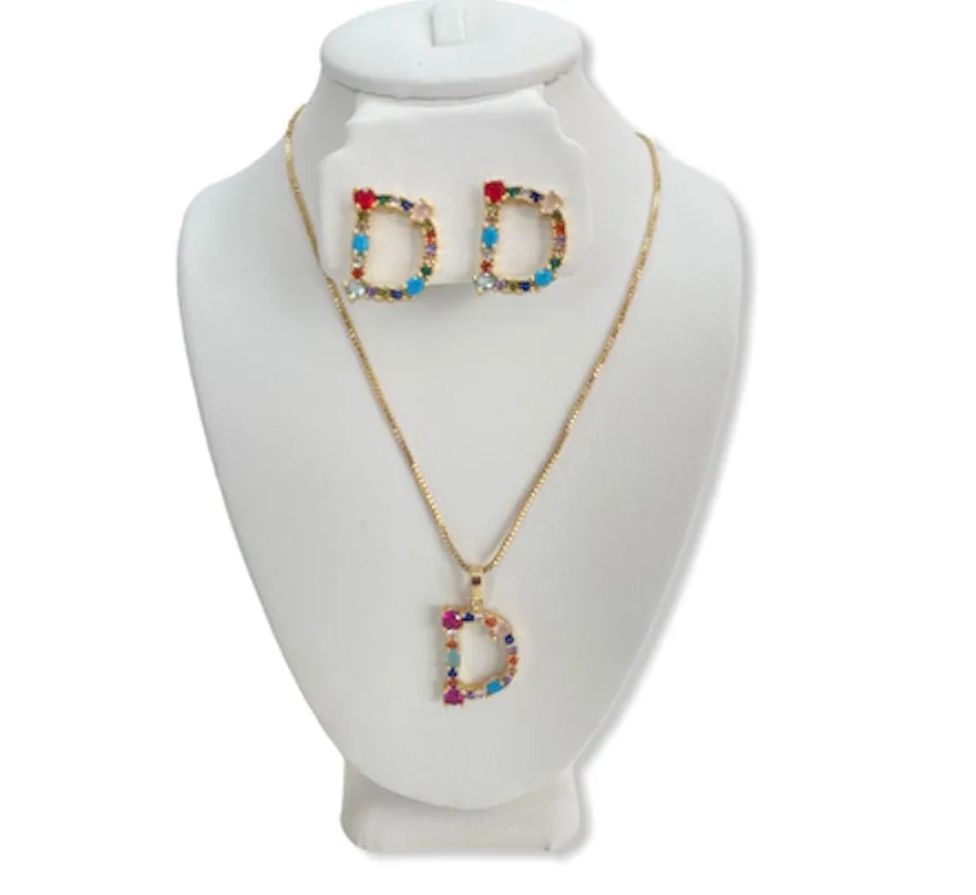 INITIAL NECKLACE SET