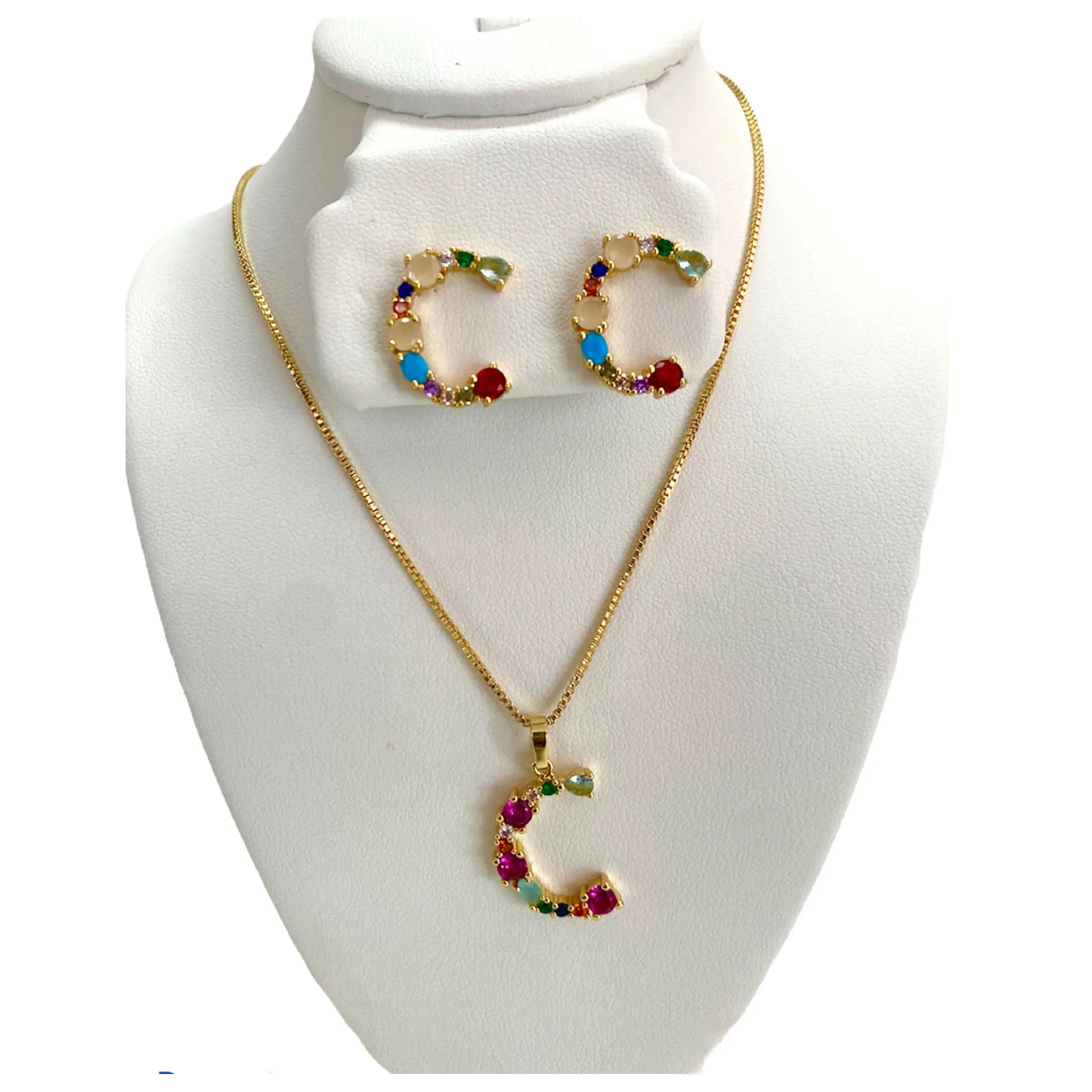 INITIAL NECKLACE SET