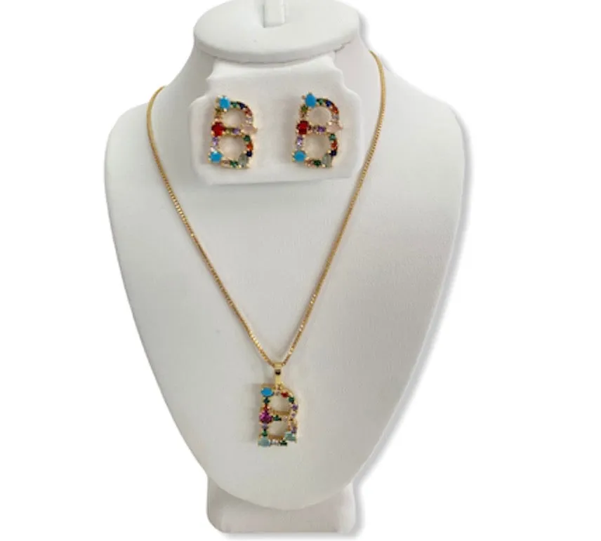 INITIAL NECKLACE SET