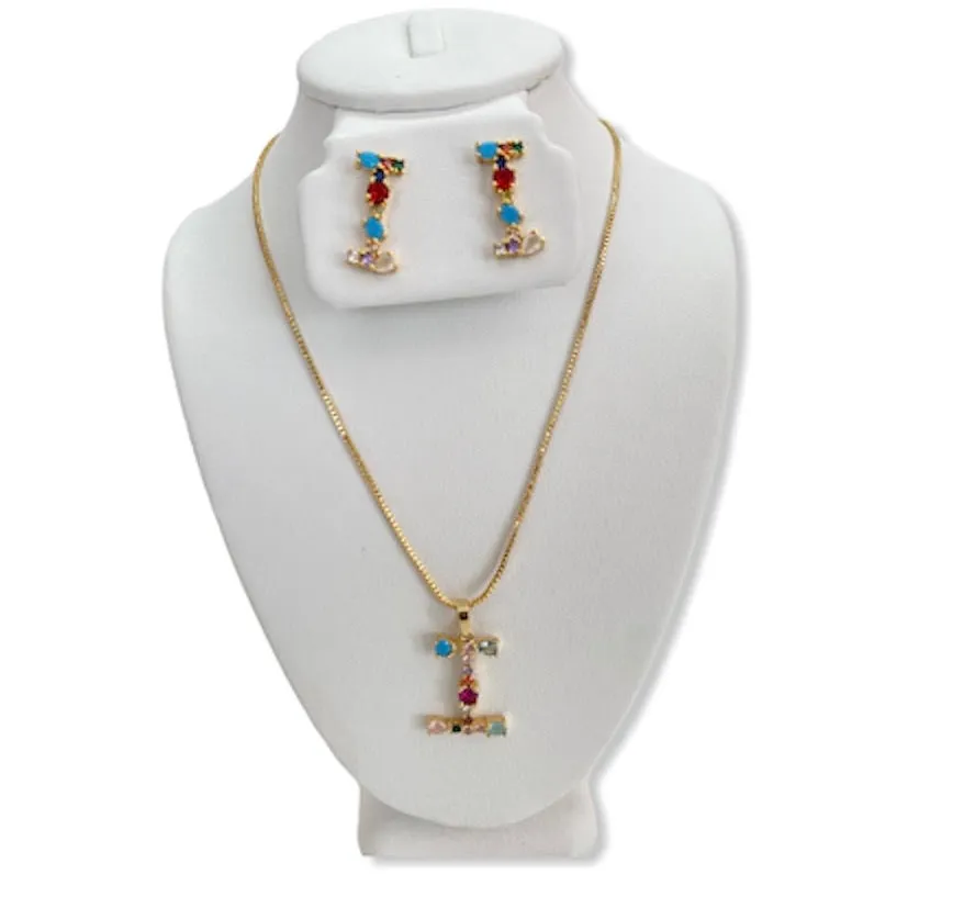 INITIAL NECKLACE SET