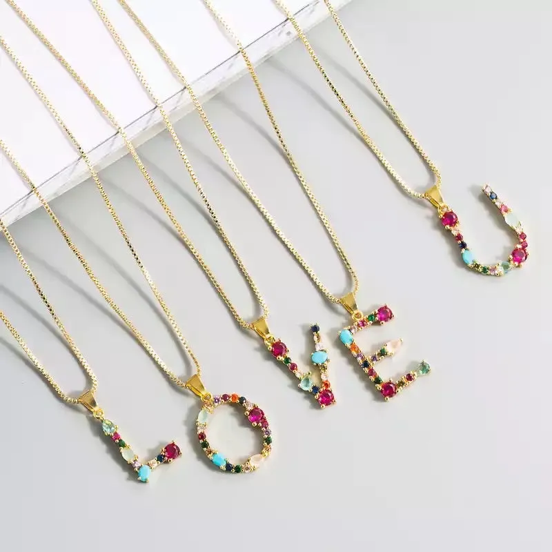 INITIAL NECKLACE SET