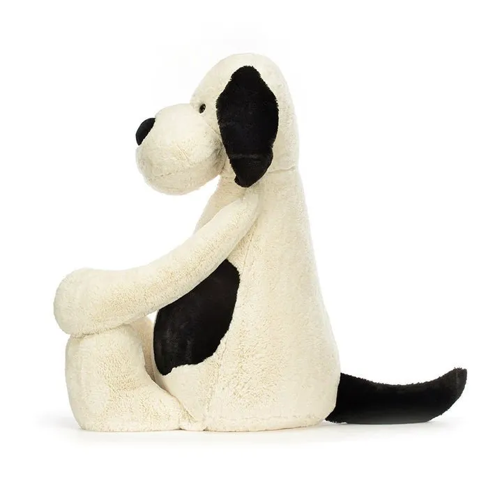 Jellycat Bashful Black & Cream Puppy Really Big