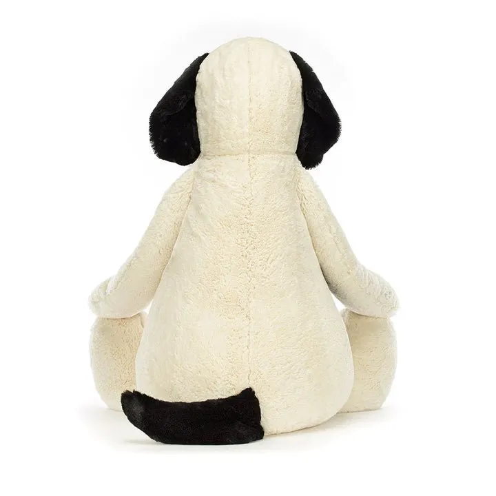 Jellycat Bashful Black & Cream Puppy Really Big