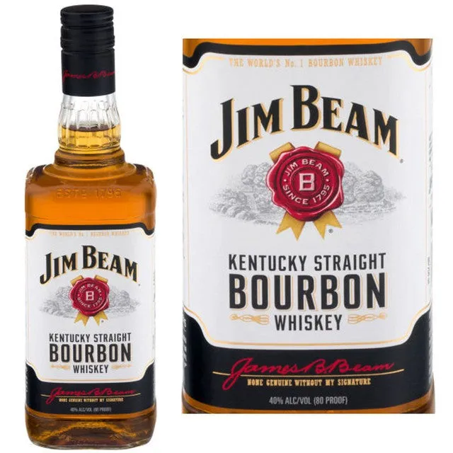 Jim Beam Straight Bourbon 750 ml