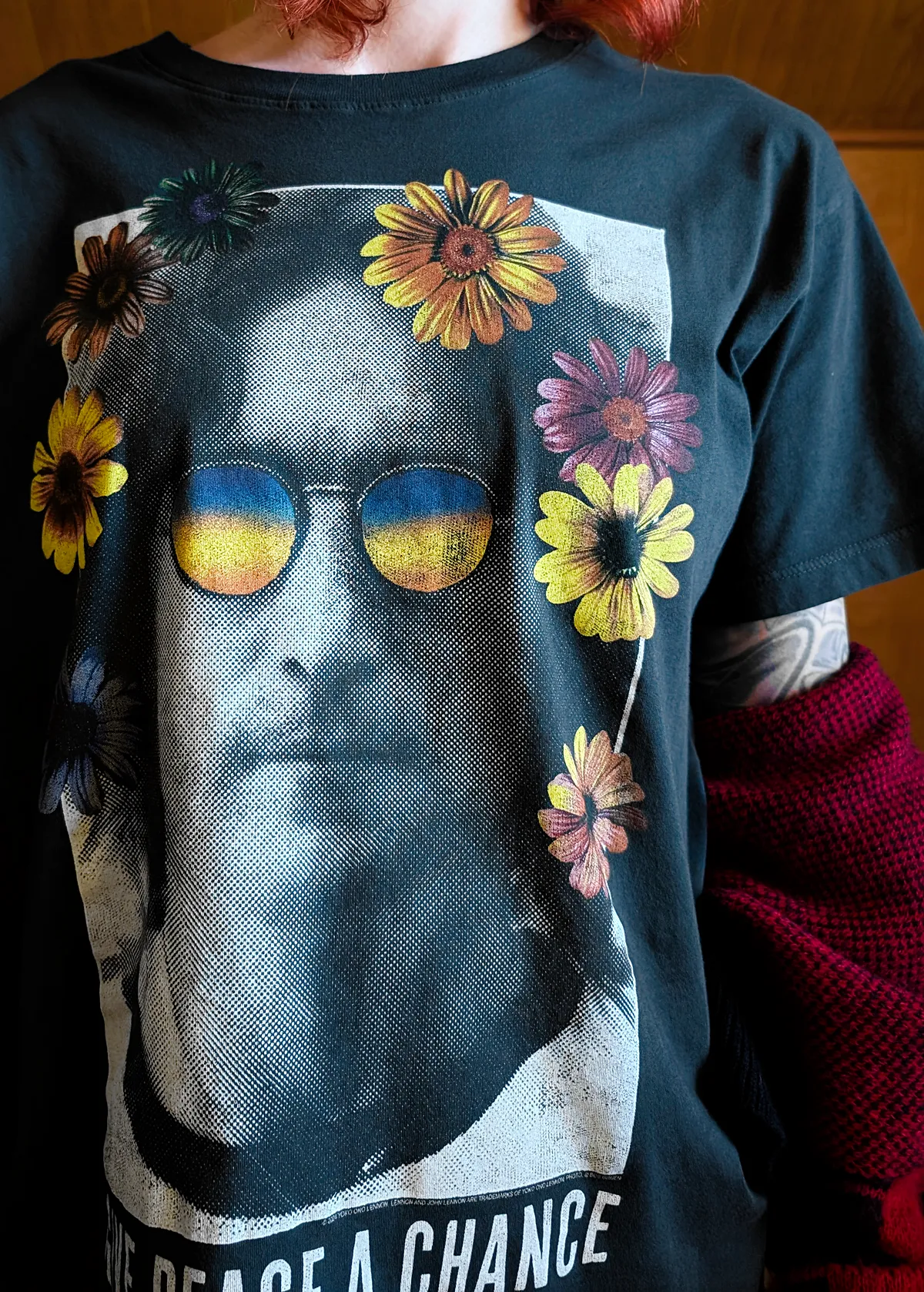 John Lennon Give Peace a Chance Boyfriend Tee