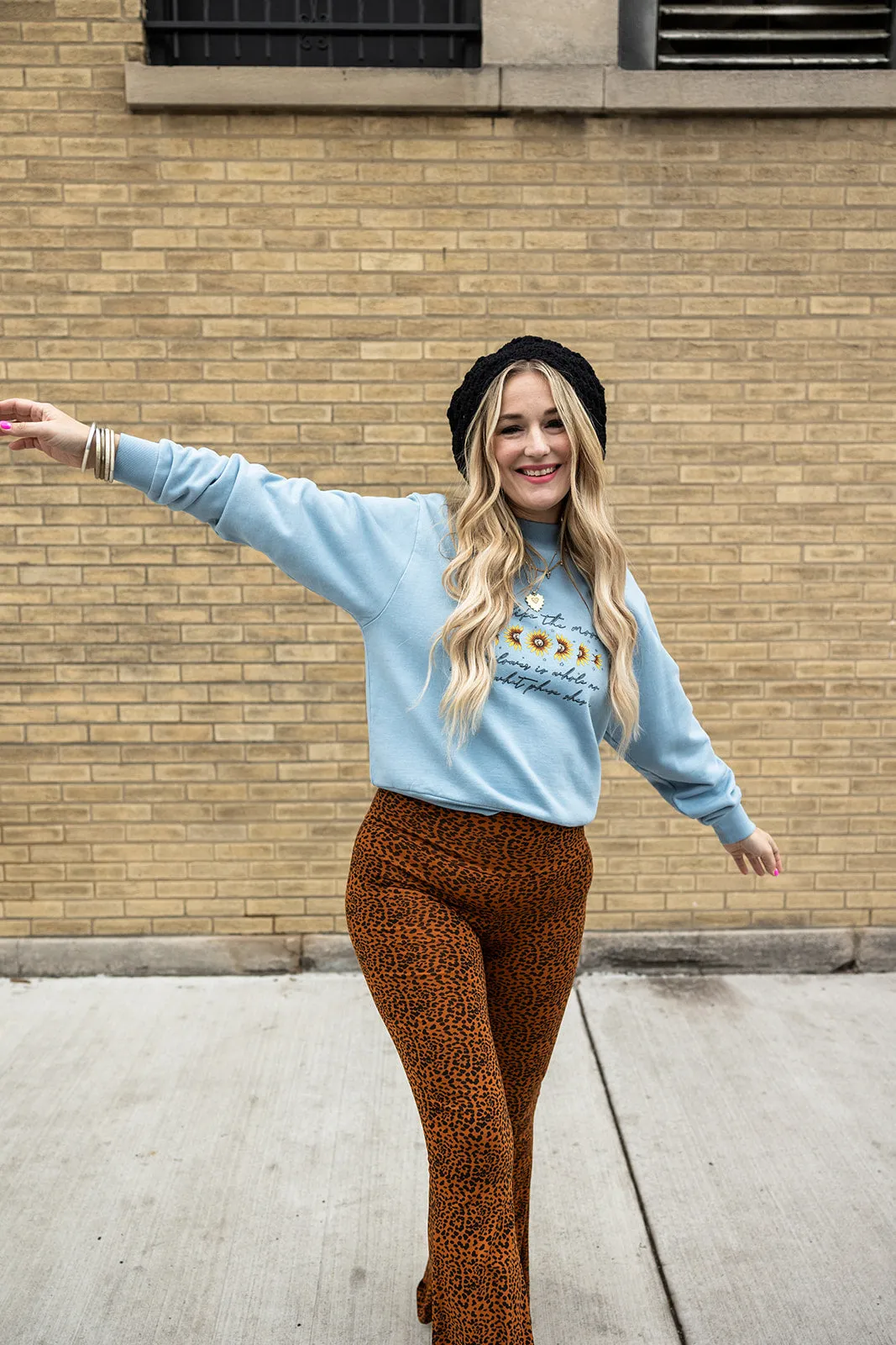 just like the moon mockneck sweatshirt