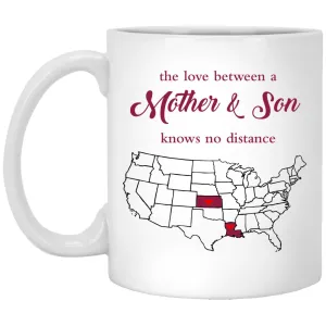 Kansas Louisiana The Love Between Mother And Son Mug