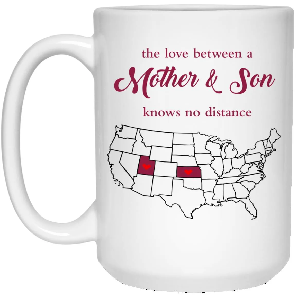 Kansas Utah The Love Between Mother And Son Mug