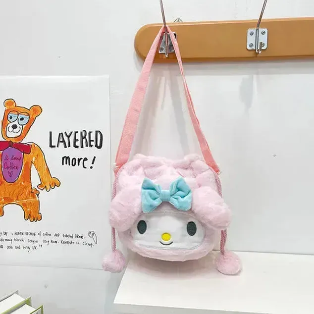Kawaii My Melody Plush Sling Bag