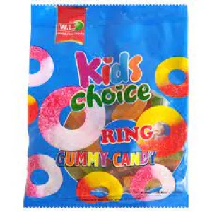 KIDS CHOICE RING GUMMY CANDY 100G