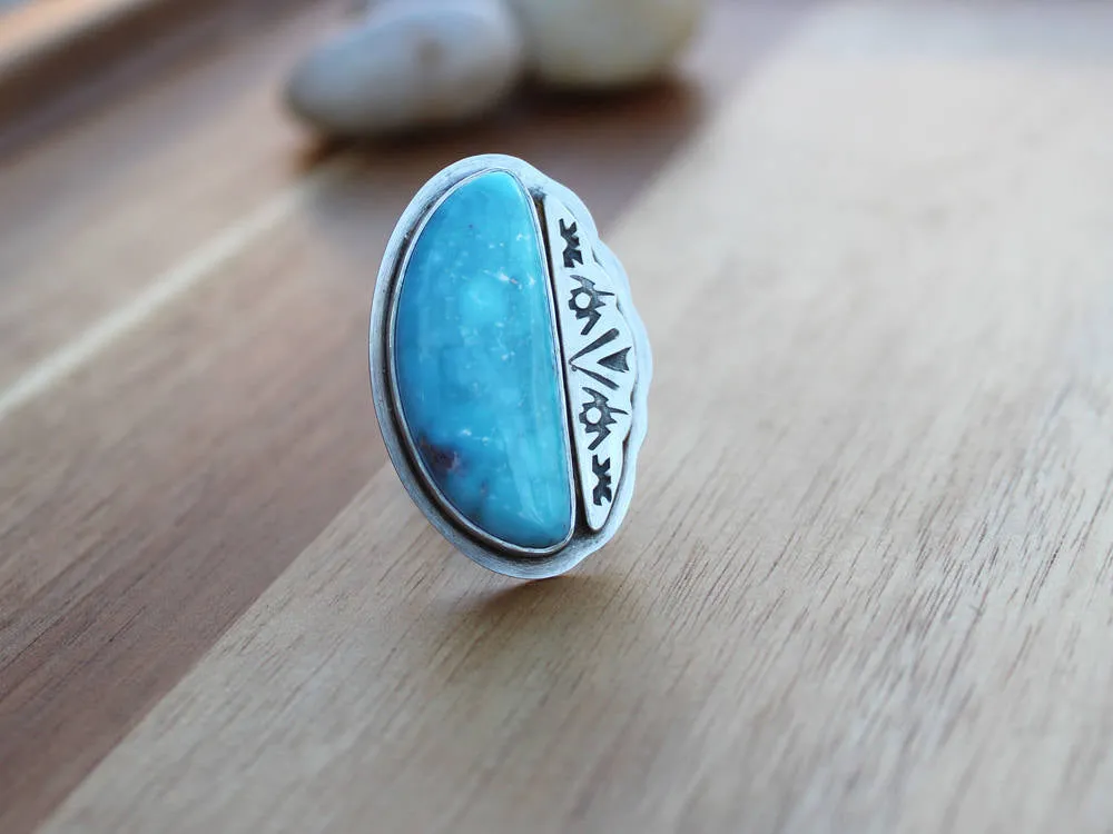 Kingman Turquoise Statement Ring