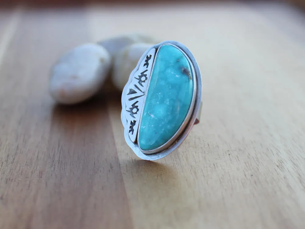 Kingman Turquoise Statement Ring