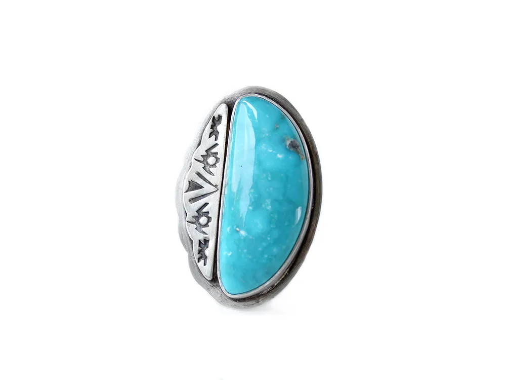 Kingman Turquoise Statement Ring
