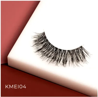 Kiss Envy Matte 3D Invisible Band Eyelashes: Elevate Your Lash Game- KMEI04