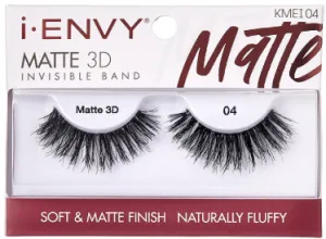 Kiss Envy Matte 3D Invisible Band Eyelashes: Elevate Your Lash Game- KMEI04
