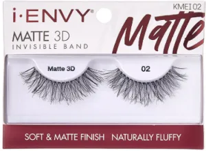 Kiss  Envy Matte 3D Invisible Band Eyelashes- KMEI02