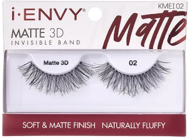 Kiss  Envy Matte 3D Invisible Band Eyelashes- KMEI02