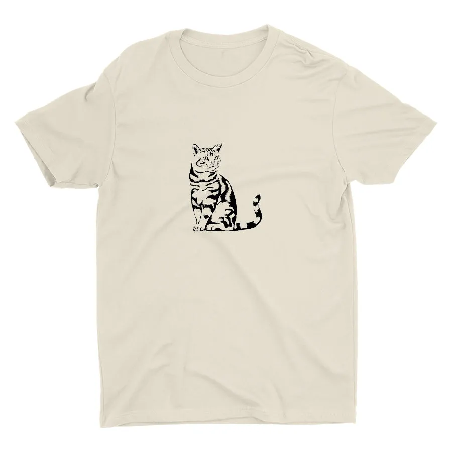 Kitten Sticker  Cotton Tee