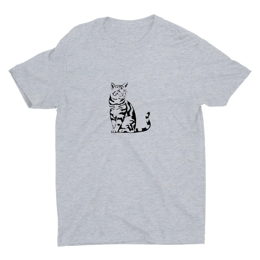 Kitten Sticker  Cotton Tee