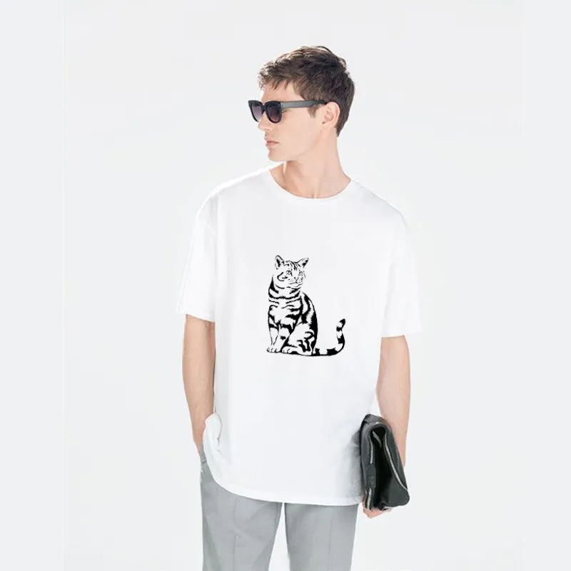 Kitten Sticker  Cotton Tee