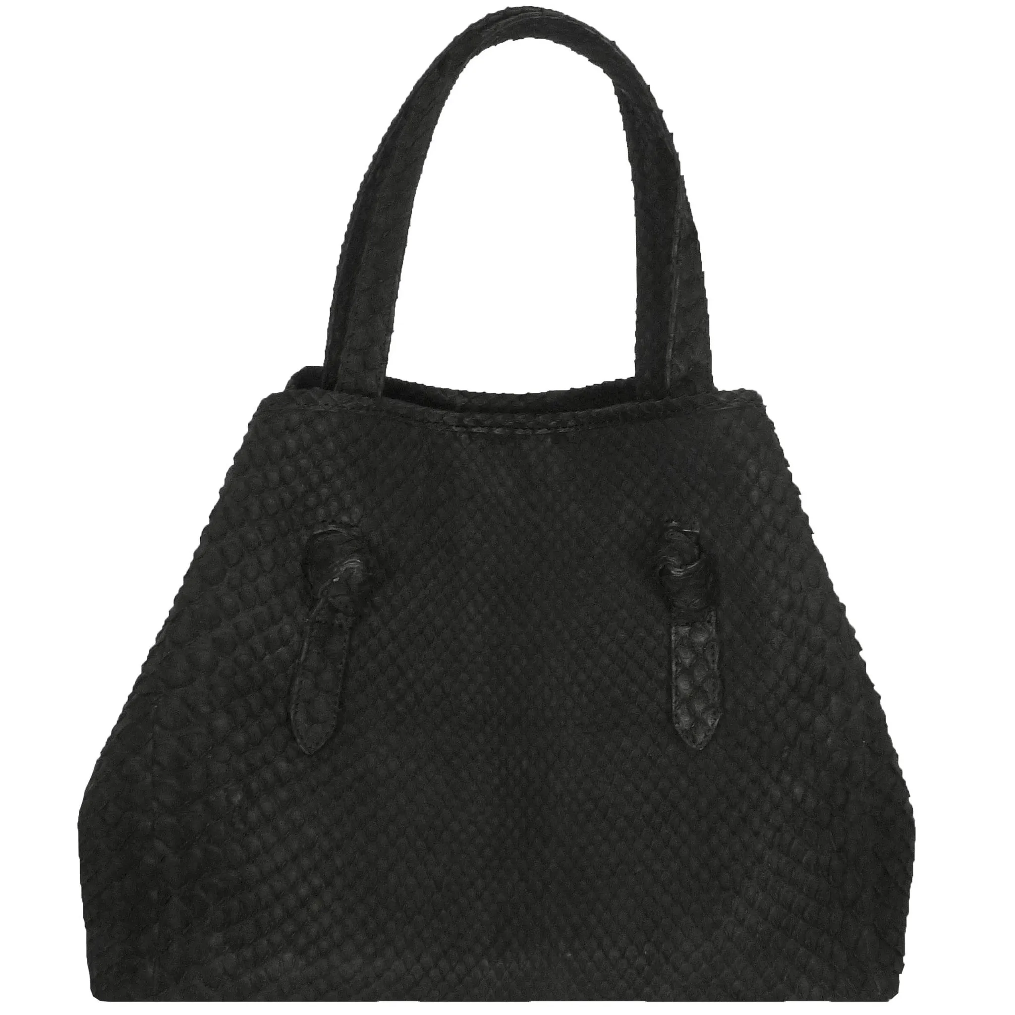 Knotted Tote in Snakeskin