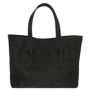 Knotted Tote in Snakeskin